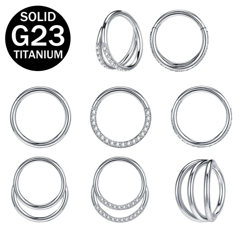 ZS 16G G23 Titanium Nose Ring Shiny Crystal CZ Septum Piercing for Women Men Helix Cartilage Earring Nose Piercing Body Jewelry
ZS 16G G23 Titanium Nose Ring Shiny Crystal CZ Septum Piercing for Women Men Helix Cartilage Earring Nose Piercing Body Jewelry