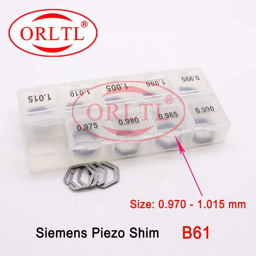 ORLTL B61 ( 0.970-1.015mm ) Gaskets Piezo Shims for Siemens Piezo Injector Nozzle Adjust Washer 50pcs
ORLTL B61 ( 0.970-1.015mm ) Gaskets Piezo Shims for Siemens Piezo Injector Nozzle Adjust Washer 50pcs