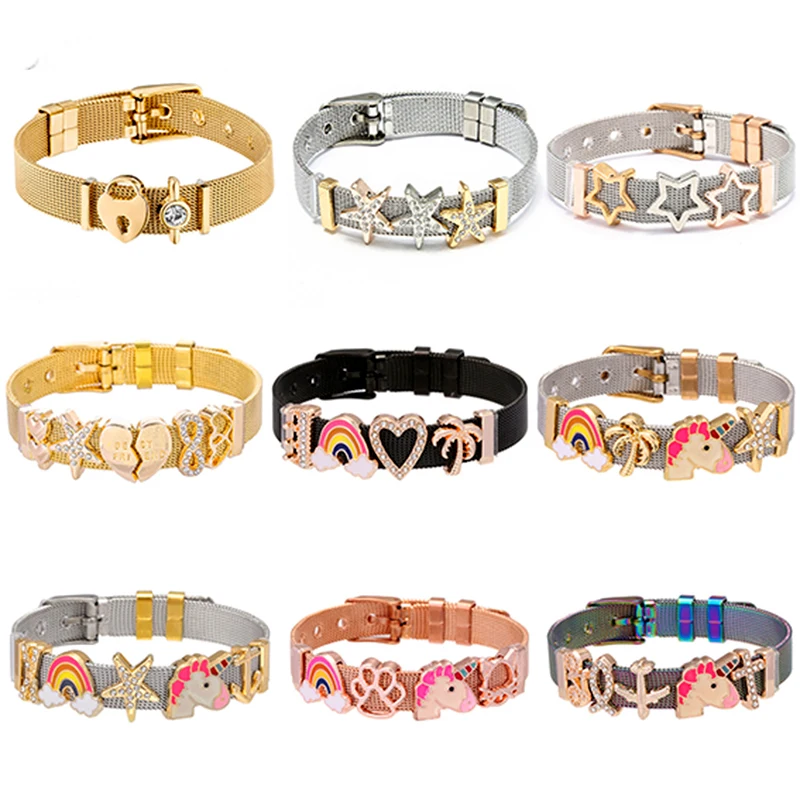 Модный женский и мужской браслет из нержавеющей стали, сетчатый Браслет с кристаллами и якорем в виде сердца, тонкий браслет для женщин и влюбленных 
Модный женский и мужской браслет из нержавеющей стали, сетчатый Браслет с кристаллами и якорем в виде сердца, тонкий браслет для женщин и влюбленных