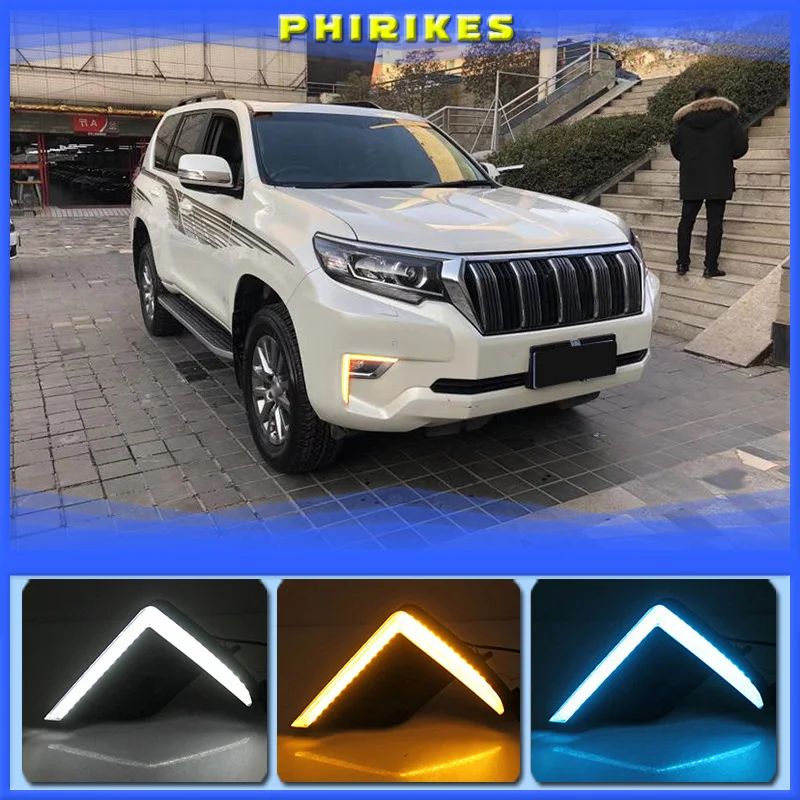 3 Colors LED DRL Lamp for Toyota Land Cruiser Prado 2018 2019 Daytime Running Light with Yellow Dynamic Turn Signal Day Light
3 Colors LED DRL Lamp for Toyota Land Cruiser Prado 2018 2019 Daytime Running Light with Yellow Dynamic Turn Signal Day Light