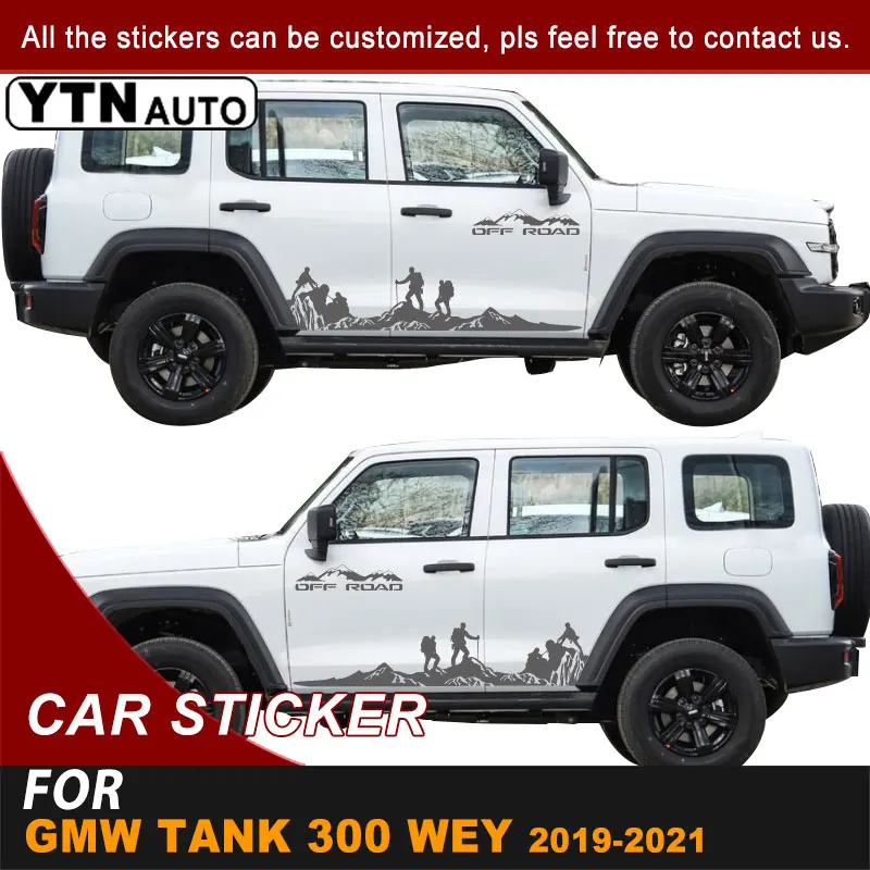 Cool Car Side Body Sticker Mountaineer Adventure Off Road Graphic Vinyl Decals For GMW Great Wall Tank 300 WEY 2019 2020 2021
Cool Car Side Body Sticker Mountaineer Adventure Off Road Graphic Vinyl Decals For GMW Great Wall Tank 300 WEY 2019 2020 2021