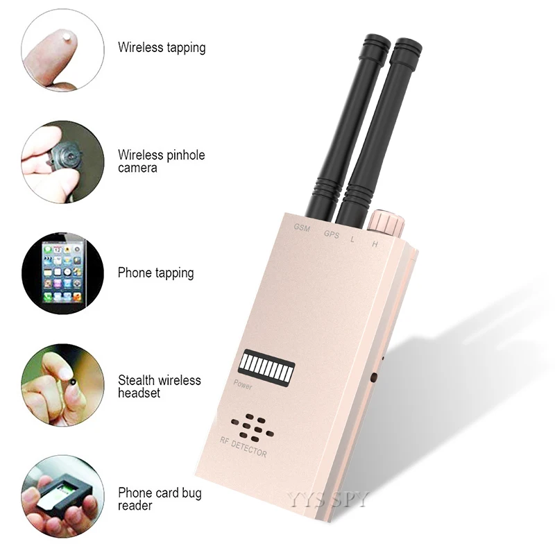 Dual Antenna RF Signal Detector Anti Spy Wireless Camera Hidden Cam Len Car GSM GPS Tracker Radio Wave Detection Military Finder
Dual Antenna RF Signal Detector Anti Spy Wireless Camera Hidden Cam Len Car GSM GPS Tracker Radio Wave Detection Military Finder