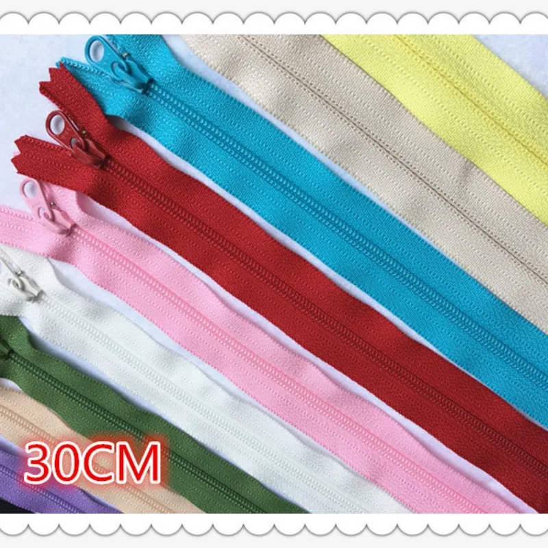 50pcs/lot 30CM 3# Plastic Nylon Coil Zipper Close End Dress Skirt Clothing Sewing Accessories
50pcs/lot 30CM 3# Plastic Nylon Coil Zipper Close End Dress Skirt Clothing Sewing Accessories