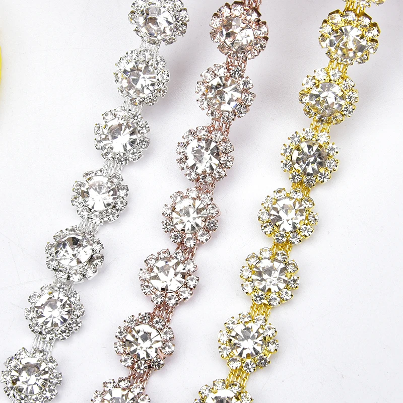 5 Yards/Lot Glass Crystal Wedding Dress Decorative Rhinestone Chain Sew on Fancy Pearl Stone Flower Trim Clothes Accessories
5 Yards/Lot Glass Crystal Wedding Dress Decorative Rhinestone Chain Sew on Fancy Pearl Stone Flower Trim Clothes Accessories