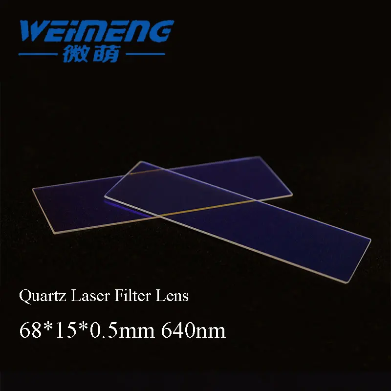 Weimeng 2pcs/set 68*15*0.5mm 640nm laser filter lens JGS1 quartz for laser beauty machine Optical equipment laser machine
Weimeng 2pcs/set 68*15*0.5mm 640nm laser filter lens JGS1 quartz for laser beauty machine Optical equipment laser machine