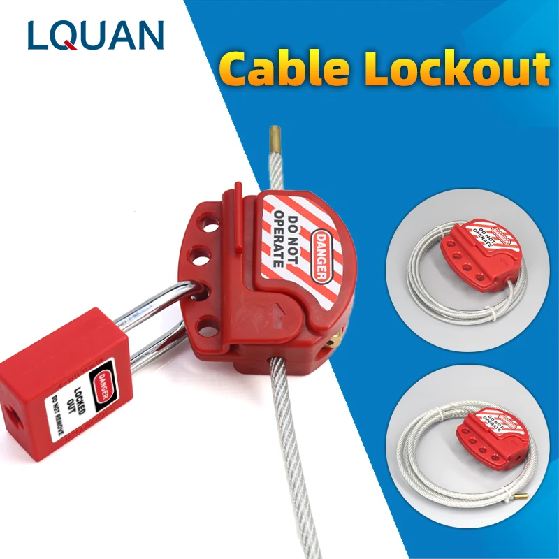 Adjustable Cable Lockout Universal Valve Safety LOTO Lock Combination Security Steel Wire ABS Body Length 2m With 4 Locks
Adjustable Cable Lockout Universal Valve Safety LOTO Lock Combination Security Steel Wire ABS Body Length 2m With 4 Locks