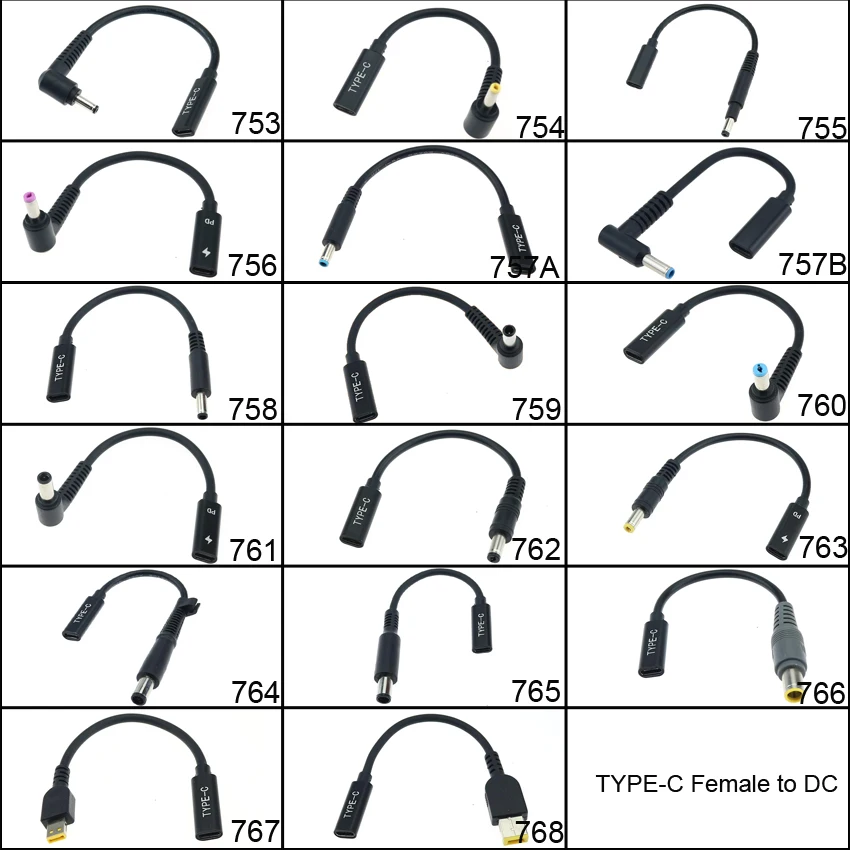 USB 3.1 Laptop Charger Power Adapter Converter Type C Female to 4.0*1.35 5.5*2.5 4.5*3.0 4.0*1.7 DC Plug For HP Dell
USB 3.1 Laptop Charger Power Adapter Converter Type C Female to 4.0*1.35 5.5*2.5 4.5*3.0 4.0*1.7 DC Plug For HP Dell