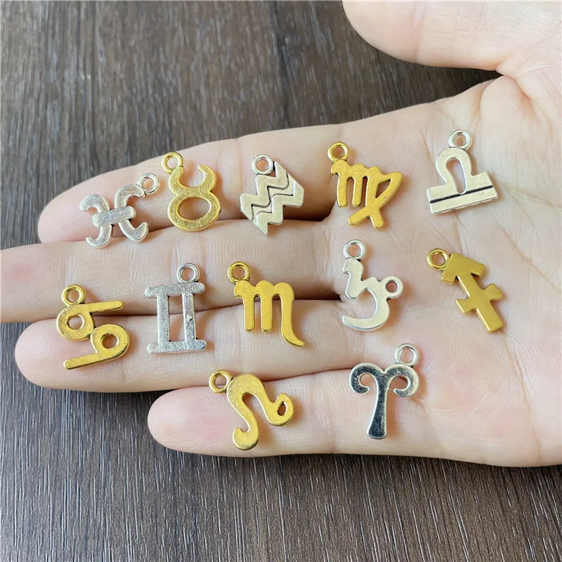 JunKang Mini Glossy 12 Constellation Small Pendant DIY Beaded Bracelet Necklace Jewelry Connector Making Amulet Accessories
JunKang Mini Glossy 12 Constellation Small Pendant DIY Beaded Bracelet Necklace Jewelry Connector Making Amulet Accessories
