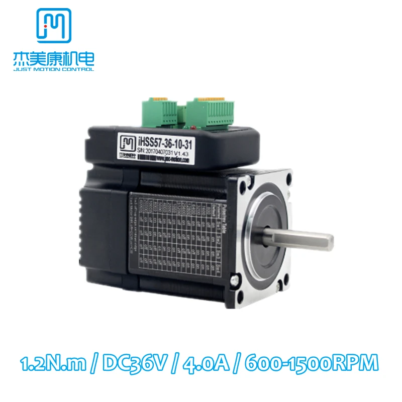 New Product! JMC Integrated NEMA23 1N.m 36VDC 1500rpm 2-Phase DSP Hybrid Closed Loop Motor & Drive Encoder All-in-one Easy Servo
New Product! JMC Integrated NEMA23 1N.m 36VDC 1500rpm 2-Phase DSP Hybrid Closed Loop Motor & Drive Encoder All-in-one Easy Servo