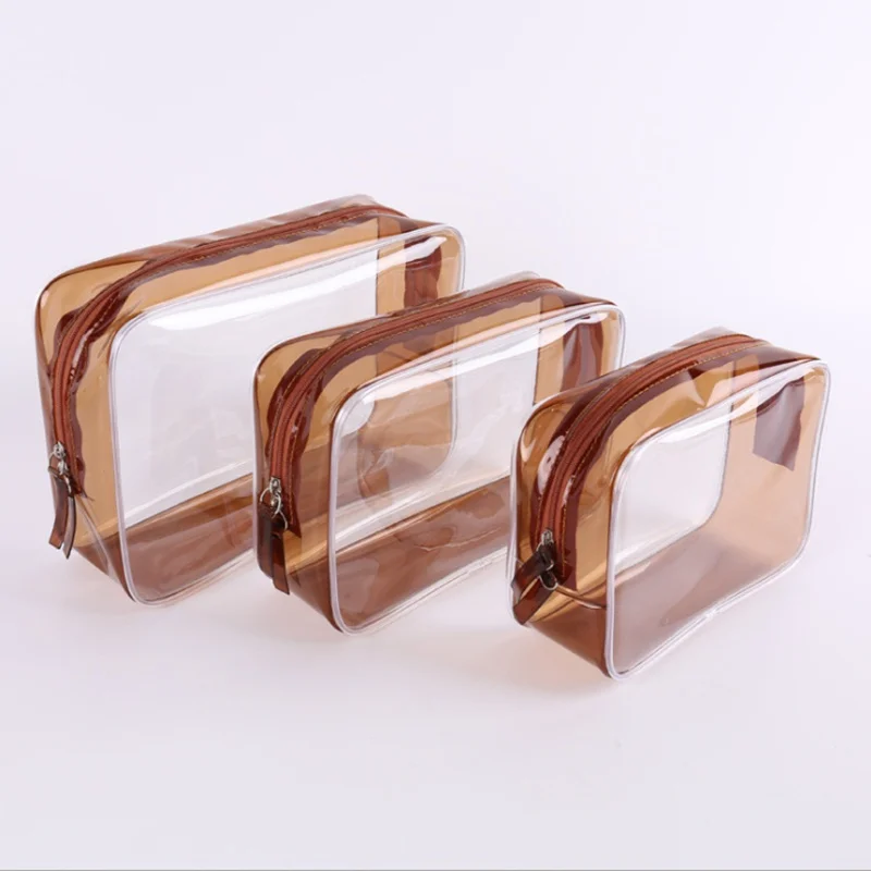 3pcs Portable PVC Cosmetic Bag Transparent Travel Storage Bag Convenient Bathroom Wash Bag
3pcs Portable PVC Cosmetic Bag Transparent Travel Storage Bag Convenient Bathroom Wash Bag
