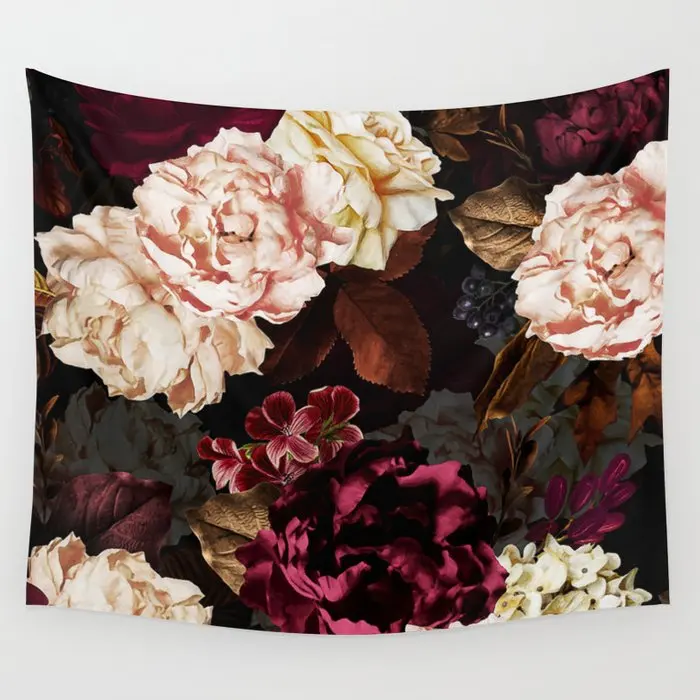 Midnight Rose and Peony Garden Wall Tapestry Background Wall Covering Home Decoration Blanket Bedroom Wall Hanging Tapestries
Midnight Rose and Peony Garden Wall Tapestry Background Wall Covering Home Decoration Blanket Bedroom Wall Hanging Tapestries