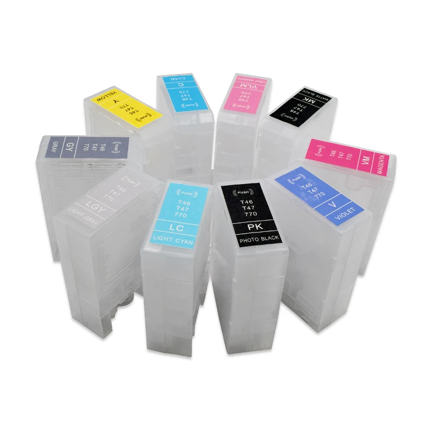 Europe T46S Refillable Ink Cartridge With Disposable Chip For Epson SureColor SC-P700 P700 Printers
Europe T46S Refillable Ink Cartridge With Disposable Chip For Epson SureColor SC-P700 P700 Printers