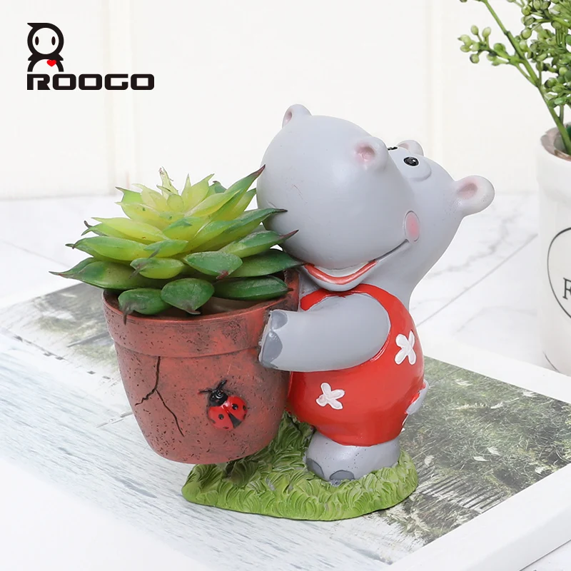 Цветочные горшки Roogo в форме гиппопопотама для суккулентов, маленький горшок для растений, украшение для дома и сада, мини-горшок бонсай
Цветочные горшки Roogo в форме гиппопопотама для суккулентов, маленький горшок для растений, украшение для дома и сада, мини-горшок бонсай