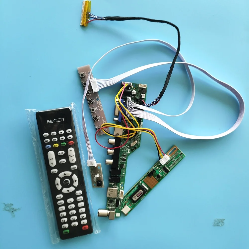 for L141X1-1 USB VGA HDMI-compatible Resolution TV Controller Board Digital Signal 20pin Interface Module 1 lamps 14.1"1024X768
for L141X1-1 USB VGA HDMI-compatible Resolution TV Controller Board Digital Signal 20pin Interface Module 1 lamps 14.1"1024X768