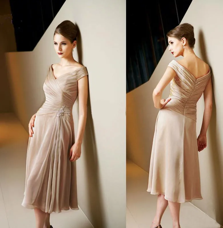Mother of the Bride Dresses 2015 new hot sexy v-neck tea-length for Weddings cap sleeve pleat vestidos de festa a-line beading
Mother of the Bride Dresses 2015 new hot sexy v-neck tea-length for Weddings cap sleeve pleat vestidos de festa a-line beading