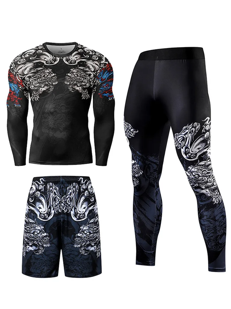 2/3 Pcs Men's Compression Set Tight Sportswear Set Quick Drying Breathable High Elastic Running Gym Training Protecting Muscle
2/3 Pcs Men's Compression Set Tight Sportswear Set Quick Drying Breathable High Elastic Running Gym Training Protecting Muscle