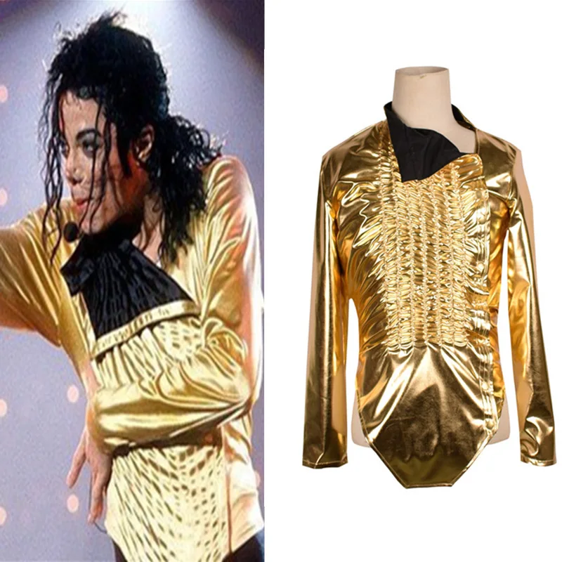 Sexy men stage show jacket dj singer men golden jackets Gold Coat Michael Jackson cosplay party costume
Sexy men stage show jacket dj singer men golden jackets Gold Coat Michael Jackson cosplay party costume