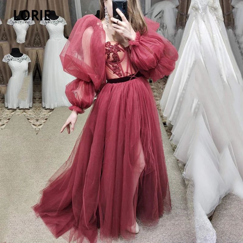LORIE Princess Prom Dresses 2021 Strapless 3 Tiered Tulle High Low Evening Gown Custom Made Celebrity Party Dress for Graduation
LORIE Princess Prom Dresses 2021 Strapless 3 Tiered Tulle High Low Evening Gown Custom Made Celebrity Party Dress for Graduation
