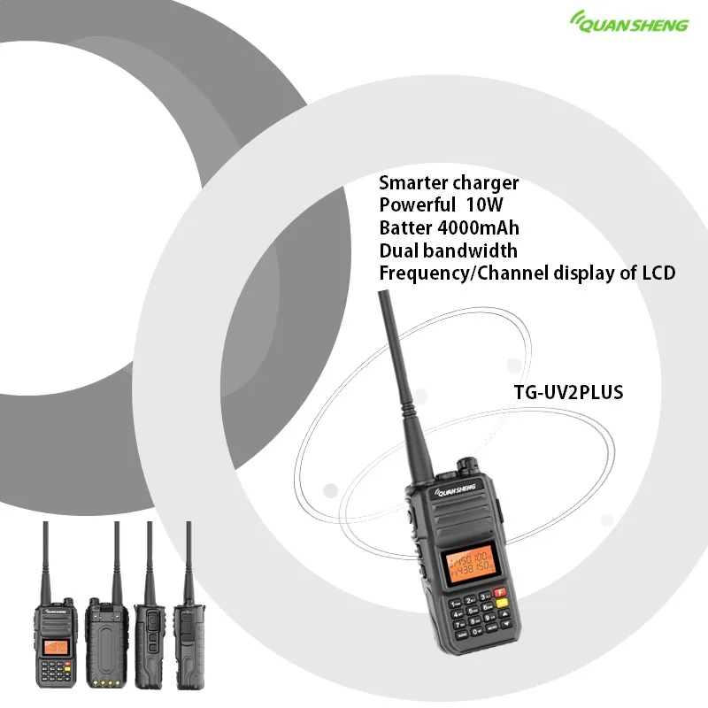 Walkie Talkie CB Radio Long Range UHF VHF Station Radio Communicator Ham Radio Quansheng UV2PLUS Walkie-Talkies For Hunting 10KM
Walkie Talkie CB Radio Long Range UHF VHF Station Radio Communicator Ham Radio Quansheng UV2PLUS Walkie-Talkies For Hunting 10KM