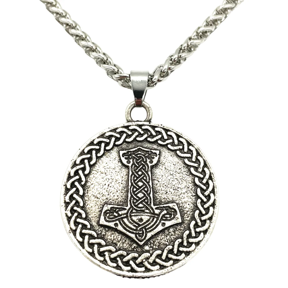Nostalgia Thor Hammer Mjolnir Pendant With Endless Knots Viking Necklace Men Neckless Jewelery
Nostalgia Thor Hammer Mjolnir Pendant With Endless Knots Viking Necklace Men Neckless Jewelery