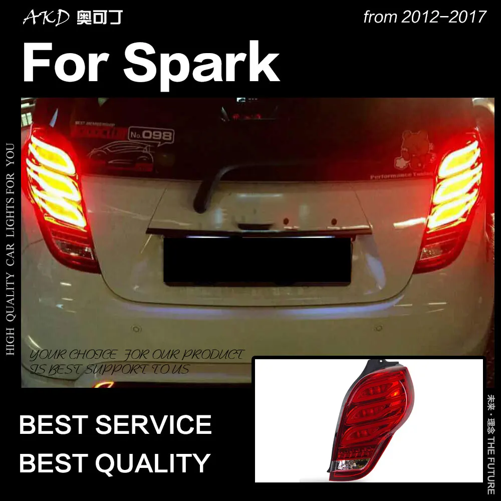 Автомобильный Стайлинг AKD для Chevrolet Spark, задние фонари 2012-2017, новый светодиодный задний фонарь, сигнал DRL, тормозной сигнал, задний фонарь, автомобильные аксессуары
Автомобильный Стайлинг AKD для Chevrolet Spark, задние фонари 2012-2017, новый светодиодный задний фонарь, сигнал DRL, тормозной сигнал, задний фонарь, автомобильные аксессуары