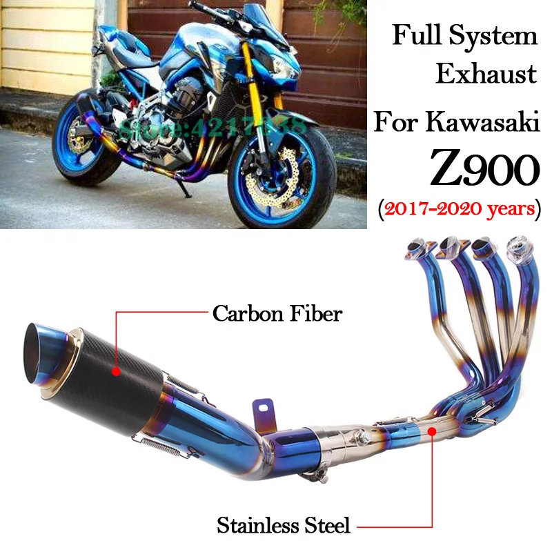 Full System Motorcycle Exhaust For Kawasaki Z900 2017 2018 2019 2020 Years Modified Carbon Fiber Muffler Front Middle Link Pipe
Full System Motorcycle Exhaust For Kawasaki Z900 2017 2018 2019 2020 Years Modified Carbon Fiber Muffler Front Middle Link Pipe