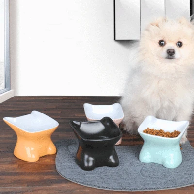 Cartoon Oblique Mouth Cat Bowl High Foot Protection Cervical Spine Ceramic Bowl Dog Feeding Bowl Drinking Bowl Pet Supplies
Cartoon Oblique Mouth Cat Bowl High Foot Protection Cervical Spine Ceramic Bowl Dog Feeding Bowl Drinking Bowl Pet Supplies