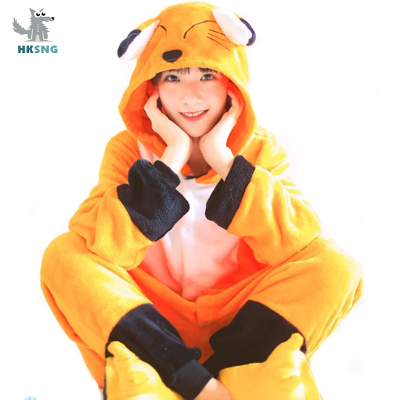 HKSNG Adult Flannel Kigurumi Fox Onesies Cartoon Pajamas Animal Halloween Party Costume Jumpsuits Hooded Pyjamas Suit
HKSNG Adult Flannel Kigurumi Fox Onesies Cartoon Pajamas Animal Halloween Party Costume Jumpsuits Hooded Pyjamas Suit