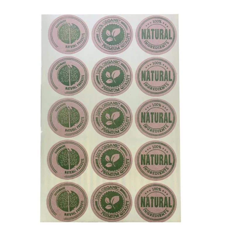 480 pieces/set,"100% Organic" Kraft rounded Cake Packaging sealing sticker baking decoration honey bottle DIY Gift sticker
480 pieces/set,"100% Organic" Kraft rounded Cake Packaging sealing sticker baking decoration honey bottle DIY Gift sticker