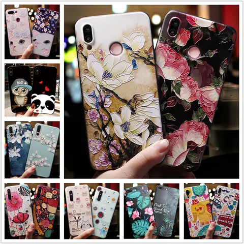 For Lenovo S5 Pro Case Cartoon Relief Soft Silicone Phone Back Cover For Lenovo K5 Play Cases Protective Shells s 5 S5Pro