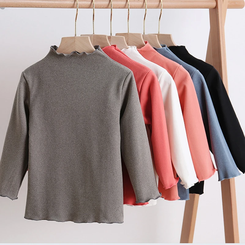 Children's Half-High Collar Long-Sleeve T-Shirt Autumn Winter New Girls Soft Skin-Friendly Bottoming Shirt Baby Kids Tops WTB02
Children's Half-High Collar Long-Sleeve T-Shirt Autumn Winter New Girls Soft Skin-Friendly Bottoming Shirt Baby Kids Tops WTB02