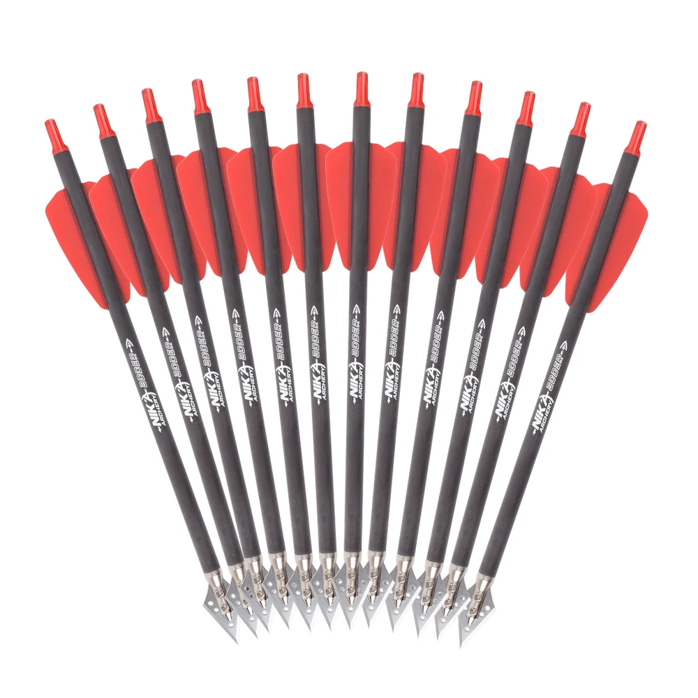 3pcs Carbo Crossbow Bolt, 7.5Inch R9 Carbon Arrow , Suitable for 50-80lbs Archery Shooting Outdoor Sport Carbon Arrow
3pcs Carbo Crossbow Bolt, 7.5Inch R9 Carbon Arrow , Suitable for 50-80lbs Archery Shooting Outdoor Sport Carbon Arrow