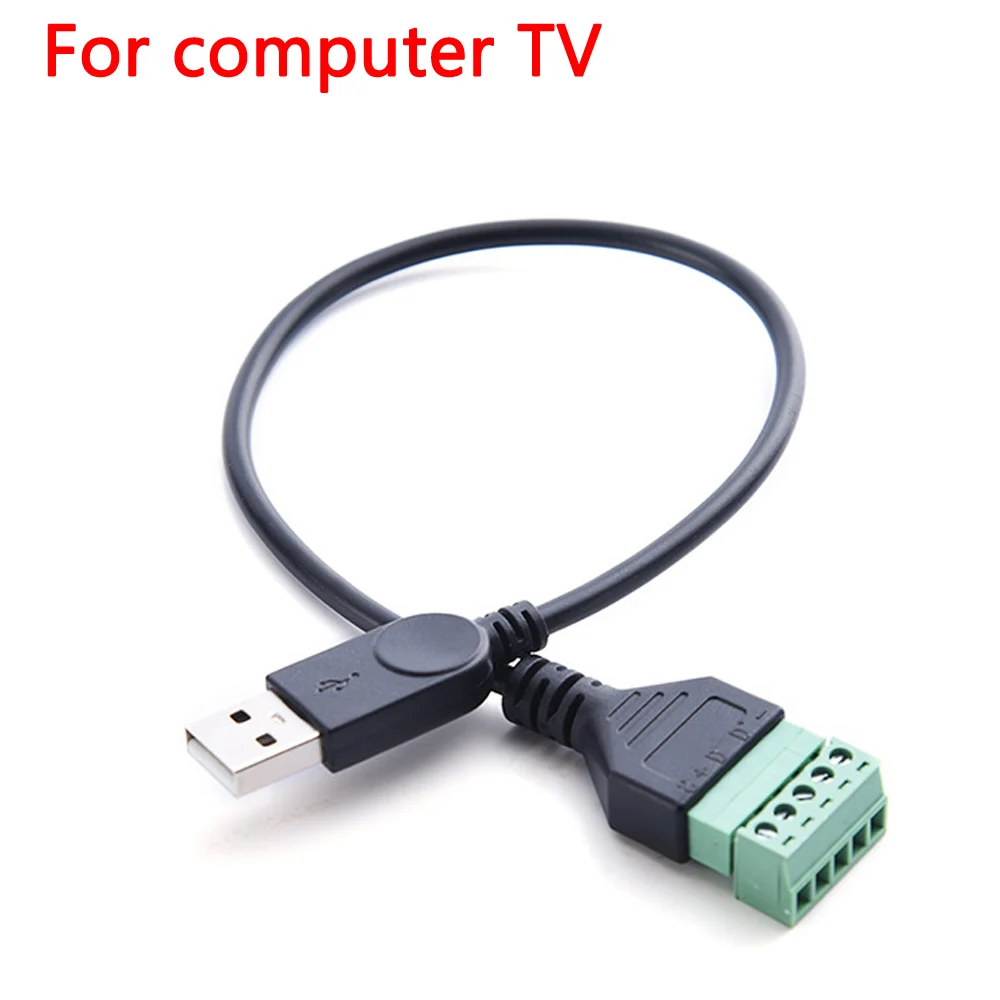 USB 2.0 Extension Cable cable for Computer TV Data 5P Speed Data Extension Cables Male Terminal solder-free Adapter Connector
USB 2.0 Extension Cable cable for Computer TV Data 5P Speed Data Extension Cables Male Terminal solder-free Adapter Connector