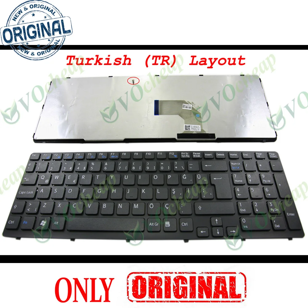 New TR Turkish Notebook Laptop Keyboard for Sony Vaio SVE15 SVE 15 SVE15 SVE1511 E 15.5" E15 Black WITH Frame - 149032031
New TR Turkish Notebook Laptop Keyboard for Sony Vaio SVE15 SVE 15 SVE15 SVE1511 E 15.5" E15 Black WITH Frame - 149032031