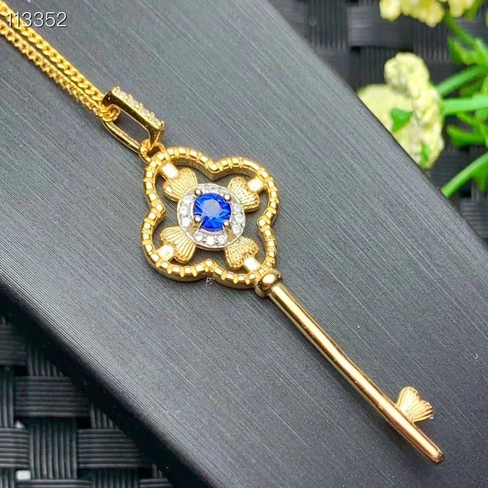 Best Gift Real and Natural Sapphire necklace pendant Free shipping 925 sterling silver For men women
Best Gift Real and Natural Sapphire necklace pendant Free shipping 925 sterling silver For men women
