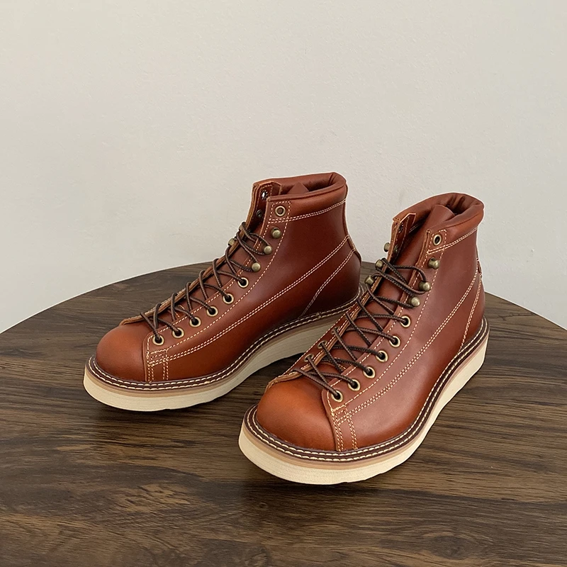 New Handmade Vintage British Men Casual Shoes Top Quality Autumn Winter Ankle Boot Cow Leather Tooling Motorcycle Boots Platform
New Handmade Vintage British Men Casual Shoes Top Quality Autumn Winter Ankle Boot Cow Leather Tooling Motorcycle Boots Platform