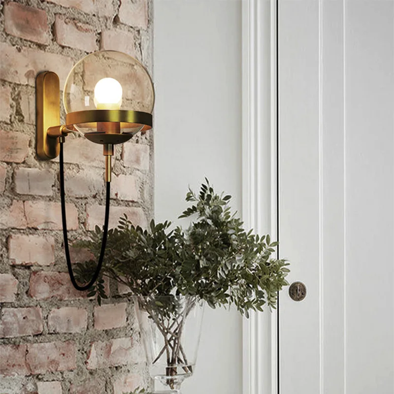 Glass Ball Wall Lamp Modern Retro LED Wall Light for Livingroom Bedroom Corridor Nordic HomeDecoration Lighting
Glass Ball Wall Lamp Modern Retro LED Wall Light for Livingroom Bedroom Corridor Nordic HomeDecoration Lighting
