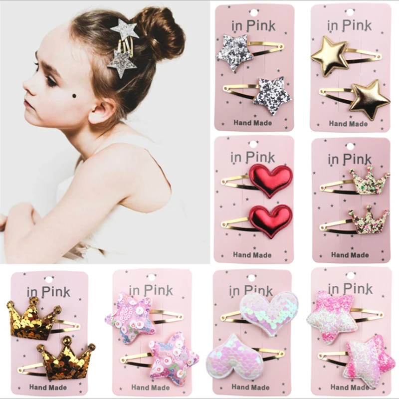 New children's hair clip, five-pointed star, heart-shaped crown, BB clip, baby hair accessories, headdress, and hair accessories
New children's hair clip, five-pointed star, heart-shaped crown, BB clip, baby hair accessories, headdress, and hair accessories