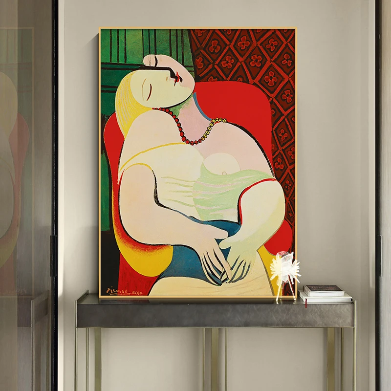 Abstract Dreaming Woman Canvas Posters By Picasso Reproductions Famous Art Impressionist Wall Pictures for Living Room Decor
Abstract Dreaming Woman Canvas Posters By Picasso Reproductions Famous Art Impressionist Wall Pictures for Living Room Decor