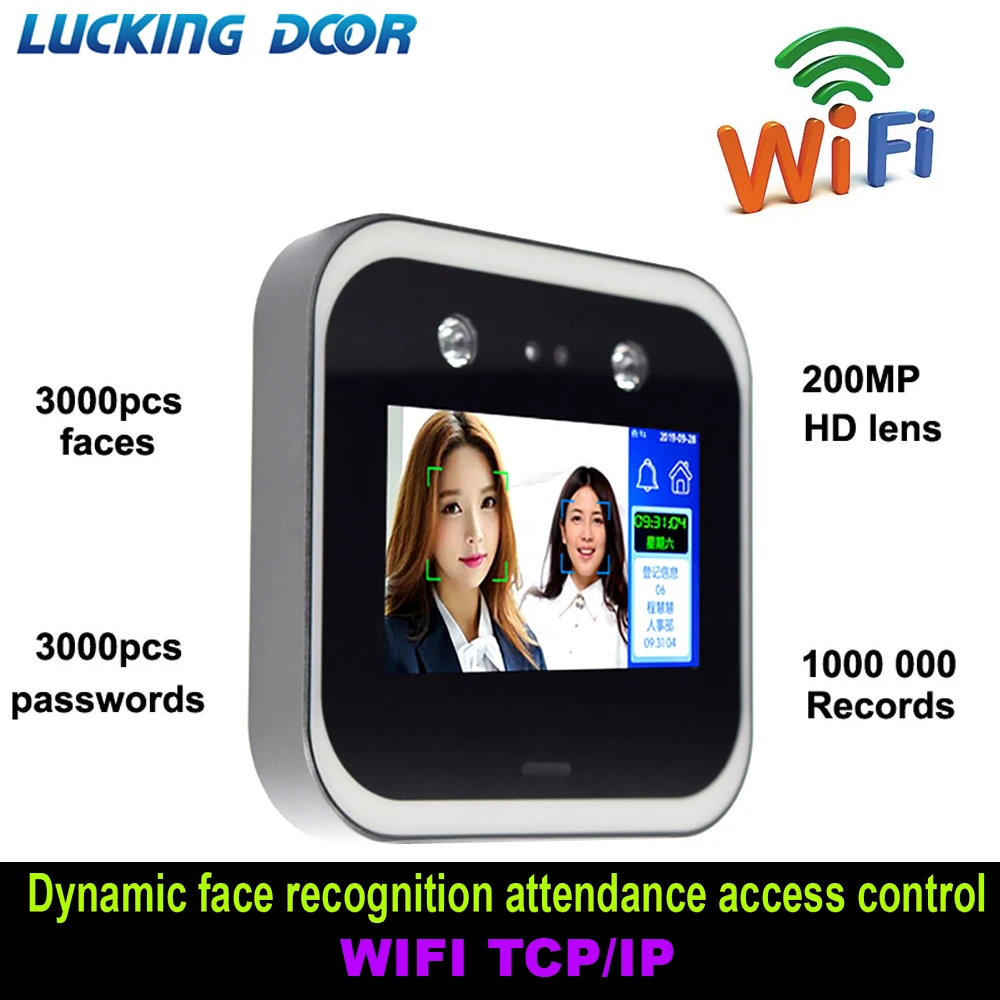 5 inch Touch Screen wifi Dynamic Face Recognition Time Attendance Access Control Employee Time Clock face dynamic attendance
5 inch Touch Screen wifi Dynamic Face Recognition Time Attendance Access Control Employee Time Clock face dynamic attendance