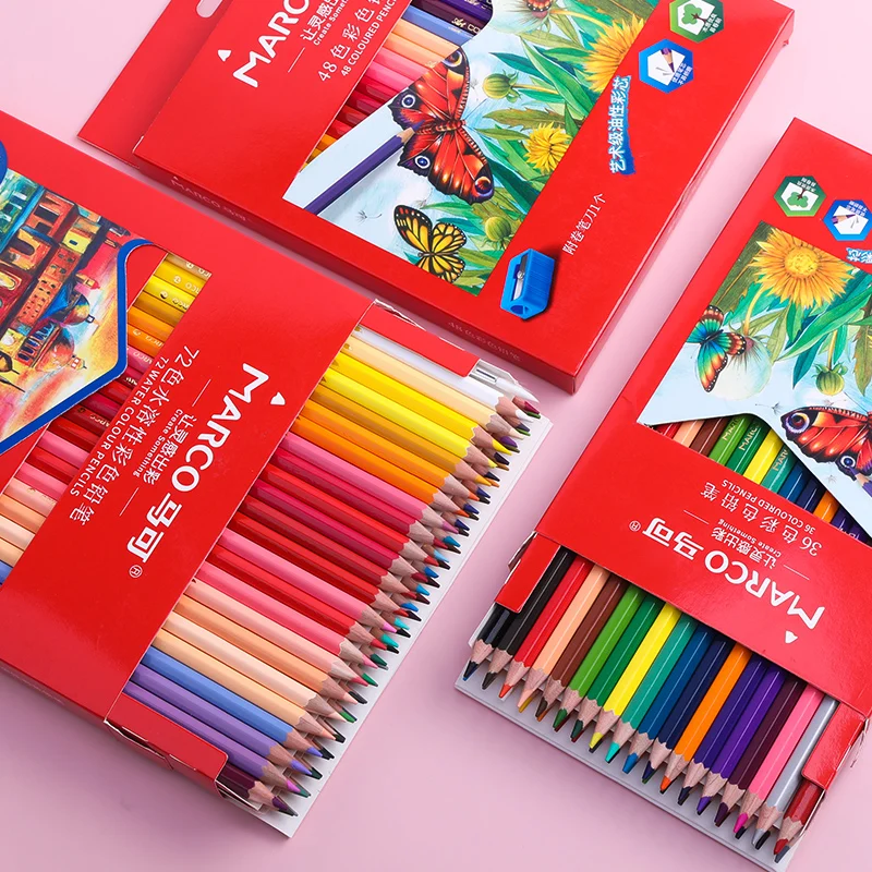 M&G Marco Watercolor / Oil colored Pencils C700 72/48/36/24 Water-soluble pencil Painting Drawing Sketch Art Set Supplies
M&G Marco Watercolor / Oil colored Pencils C700 72/48/36/24 Water-soluble pencil Painting Drawing Sketch Art Set Supplies