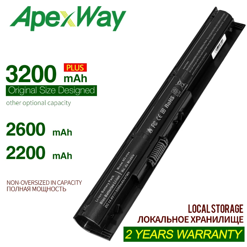 Аккумулятор Apexway VI04, VI04XL, V104, V104, VI04, 14,8 в, для HP Envy 14, 15, 17, Pavilion 15, 17, HSTNN-DB6I, HSTNN-DB6K, HSTNN-LB6K
Аккумулятор Apexway VI04, VI04XL, V104, V104, VI04, 14,8 в, для HP Envy 14, 15, 17, Pavilion 15, 17, HSTNN-DB6I, HSTNN-DB6K, HSTNN-LB6K