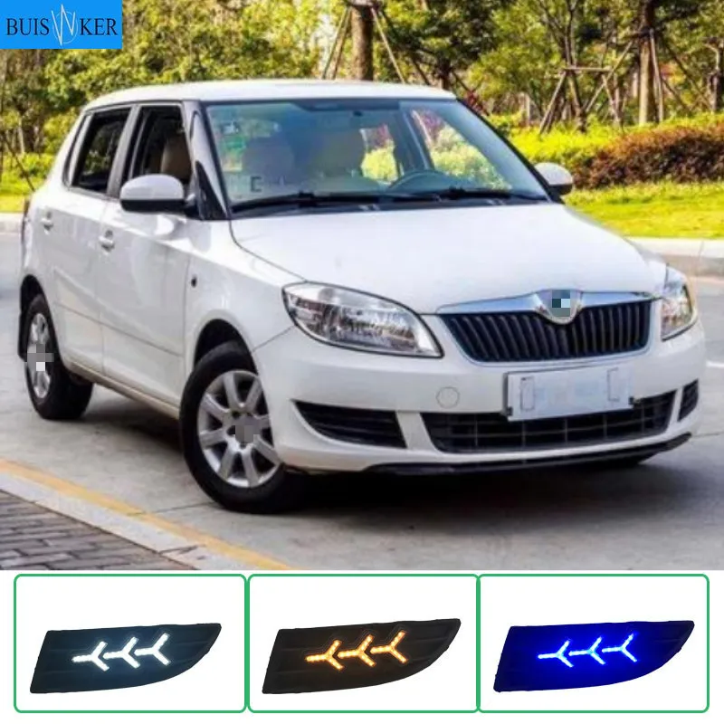 1 Pair For SKODA Fabia 2012 2013 2014 12V ABS LED DRL Daytime Running Lights Fog Lamp Cover Car- styling
1 Pair For SKODA Fabia 2012 2013 2014 12V ABS LED DRL Daytime Running Lights Fog Lamp Cover Car- styling