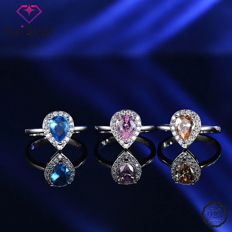HuiSept Women Ring 925 Silver Jewelry Accessories Water Drop Shape Finger Rings for Wedding Promise Bridal Party Gifts Wholesale
HuiSept Women Ring 925 Silver Jewelry Accessories Water Drop Shape Finger Rings for Wedding Promise Bridal Party Gifts Wholesale