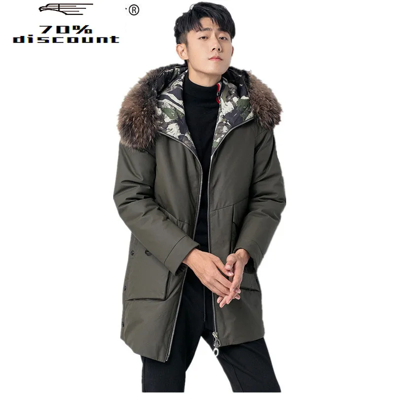 Genuine Leather Jacket Raccoon Fur Collar Down Jacket Winter Jacket Men Cow Leather Long Coat Z28JMN2883 MY2290
Genuine Leather Jacket Raccoon Fur Collar Down Jacket Winter Jacket Men Cow Leather Long Coat Z28JMN2883 MY2290
