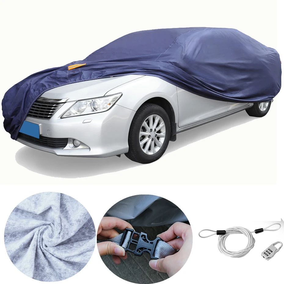 Auto Universal Super Quality Car Covers Outdoor Indoor Waterproof Scratch Protector Rain Snow Sun UV Heat Resistant Car Cover
Auto Universal Super Quality Car Covers Outdoor Indoor Waterproof Scratch Protector Rain Snow Sun UV Heat Resistant Car Cover