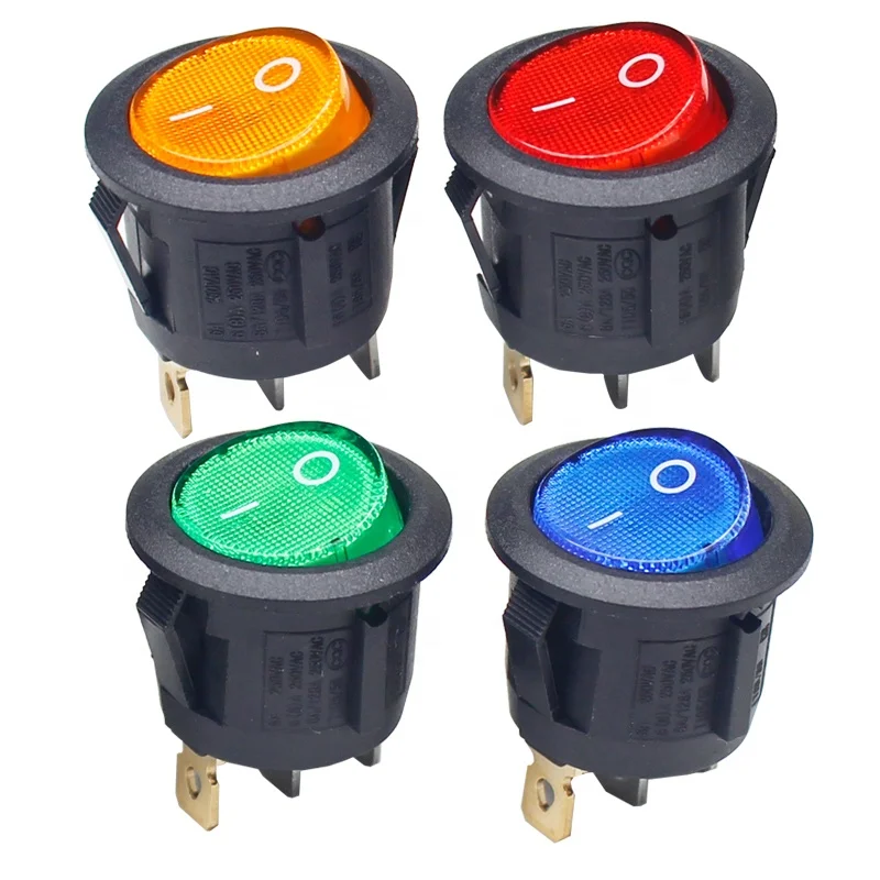 5pcs Diameter Small Round Boat Rocker Switches Black Mini Round Black White Red 2 Pin ON-OFF Rocker Switch
5pcs Diameter Small Round Boat Rocker Switches Black Mini Round Black White Red 2 Pin ON-OFF Rocker Switch