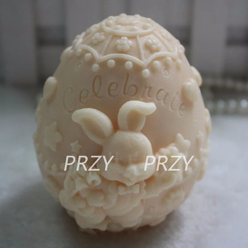 DIY 3D Eggs rabbit Easter Bunny handmade silicone soap candle cake decoration chocolate mold
DIY 3D Eggs rabbit Easter Bunny handmade silicone soap candle cake decoration chocolate mold