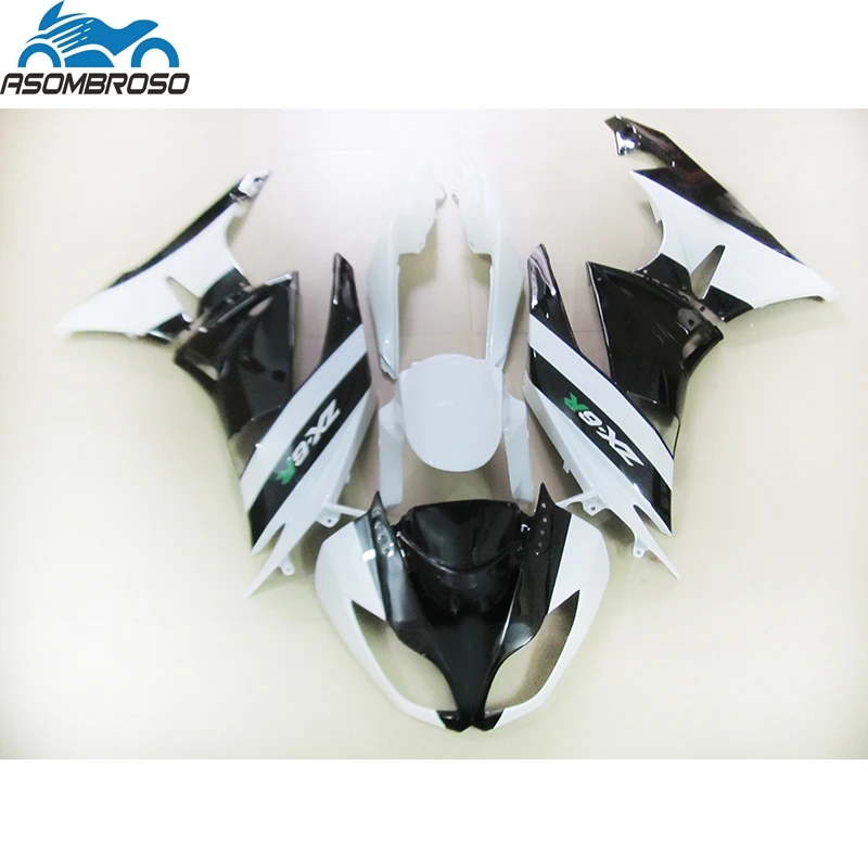 ABS Plastic Bodyworks for Kawasaki Ninja ZX6R Fairing Kit 2009 2010 2011 2012 White Black Fairing Set ZX 6R 09 10 11 12 HG12
ABS Plastic Bodyworks for Kawasaki Ninja ZX6R Fairing Kit 2009 2010 2011 2012 White Black Fairing Set ZX 6R 09 10 11 12 HG12