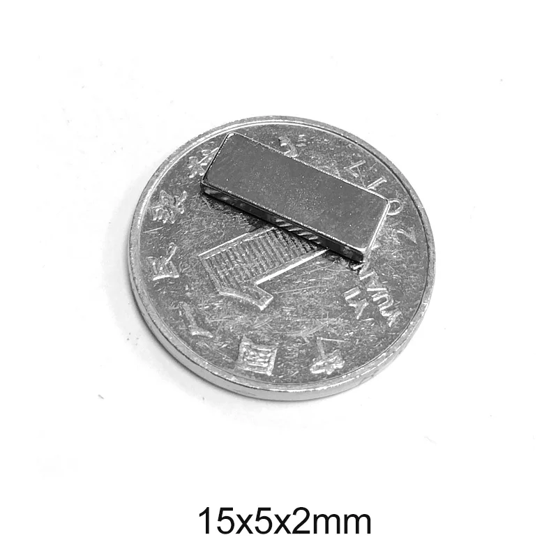 20/50/100//150/200/300PCS 15x5x2 Block Strong Magnetic Magnets 15mm*5mm Permanent Neodymium Magnet Sheet 15x5x2mm N35 15*5*2
20/50/100//150/200/300PCS 15x5x2 Block Strong Magnetic Magnets 15mm*5mm Permanent Neodymium Magnet Sheet 15x5x2mm N35 15*5*2